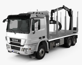 Sisu Polar Logging Truck 2015 3D model