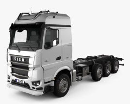 Sisu Polar Chassis Truck 4-axle 2017 3D model