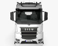 Sisu Polar Chassis Truck 4-axle 2017 3d model front view