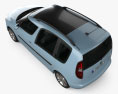 Skoda Roomster 2011 Modelo 3d vista de cima