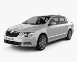 Skoda Superb sedan 2010 3D model