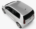 Skoda Citigo 5-door with HQ interior 2015 3d model top view