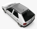 Skoda Felicia 2004 3D-Modell Draufsicht