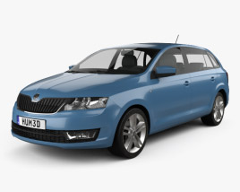 Skoda Rapid Spaceback 2016 3D model
