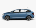 Skoda Rapid Spaceback 2016 3d model side view