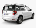 Skoda Yeti 2016 3d model back view