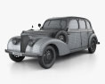 Skoda Superb OHV 1938 3d model wire render