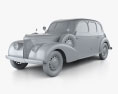 Skoda Superb OHV 1938 3d model clay render