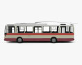 Skoda 14Tr Trolleybus 1982 3D 모델  side view
