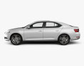 Skoda Superb liftback 2019 3d model side view