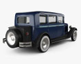 Skoda 645 Limousine 1930 3d model back view