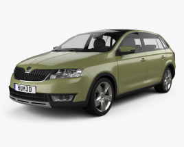 Skoda Rapid Spaceback Scoutline 2015 3D model