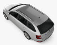 Skoda Octavia Combi 2020 3d model top view