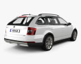 Skoda Octavia Scout 2020 3d model back view