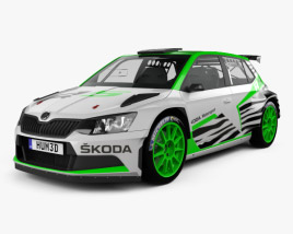 Skoda Fabia R5 2016 3D model