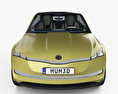 Skoda Vision E with HQ interior 2017 3d model front view