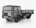 Skoda Liaz 706 RT Flatbed Truck 1957 3d model wire render