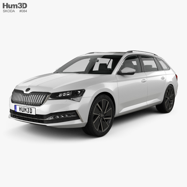 Skoda Superb combi iV 2022 3D model
