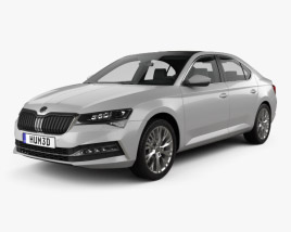 Skoda Superb liftback 2022 3D model