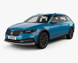 Skoda Superb Scout 2022 3D model