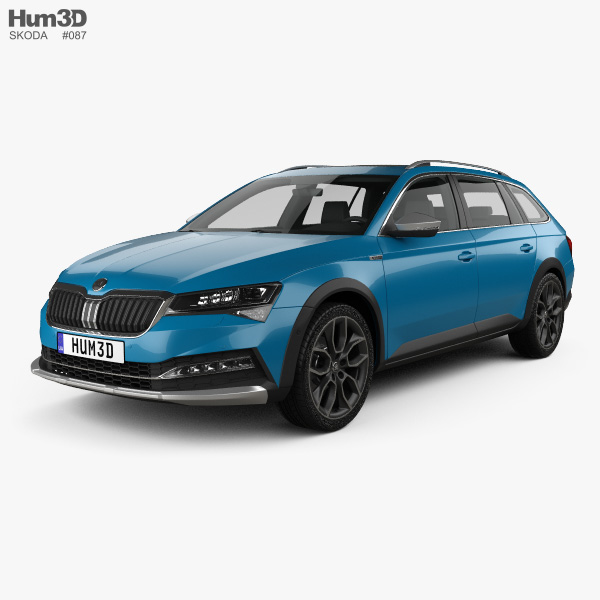 Skoda Superb Scout 2022 Modelo 3d