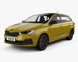 Skoda Rapid CN-spec spaceback 2015 3D model
