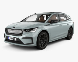 Skoda Enyaq iV Founders Edition with HQ interior 2022 3D model