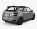 Skoda Fabia Monte Carlo hatchback 2022 3d model back view