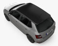 Skoda Fabia Monte Carlo hatchback 2022 3d model top view