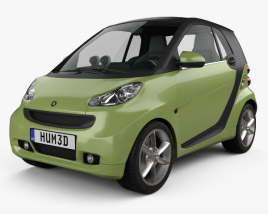 Smart Fortwo 2012 3D 모델 