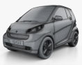 Smart Fortwo 2012 3d model wire render