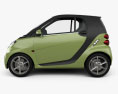 Smart Fortwo 2012 3d model side view