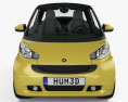 Smart Fortwo 2013 convertible Open Top 3d model front view