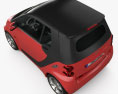 Smart Fortwo 2013 convertible Hard Top 3d model top view