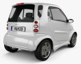 Smart Fortwo 1998 3d model back view