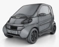 Smart Fortwo 1998 3Dモデル wire render