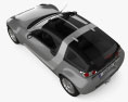 Smart 로드스터 Coupe 2006 3D 모델  top view