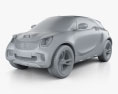 Smart Forstars 2012 3Dモデル clay render