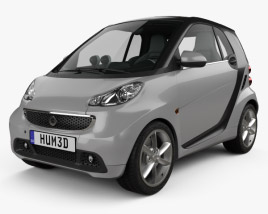 3D model of Smart Fortwo coupe 2015