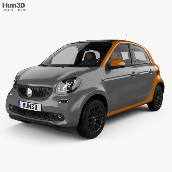 Smart Forfour 2017 3D model