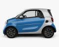 Smart Fortwo 2017 3d model side view