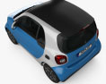 Smart Fortwo 2017 3d model top view