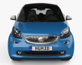 Smart Fortwo 2017 3d model front view