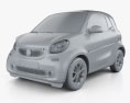 Smart Fortwo 2017 3d model clay render