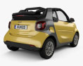 Smart Fortwo Cabrio 2017 3d model back view