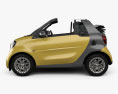 Smart Fortwo Cabrio 2017 3d model side view