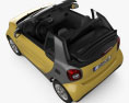 Smart Fortwo Cabrio 2017 3d model top view