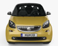 Smart Fortwo Cabrio 2017 3d model front view