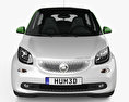 Smart ForFour Electric Drive 2020 3d model front view