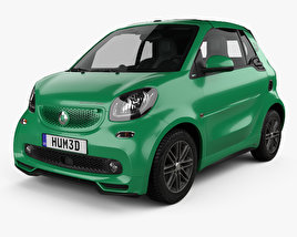 Smart ForTwo Brabus Electric Drive 카브리올레 2020 3D 모델 